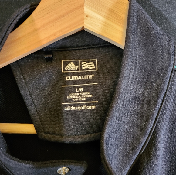 Men's Adidas Full-zip Golf Sweater - Picture 2 of 3